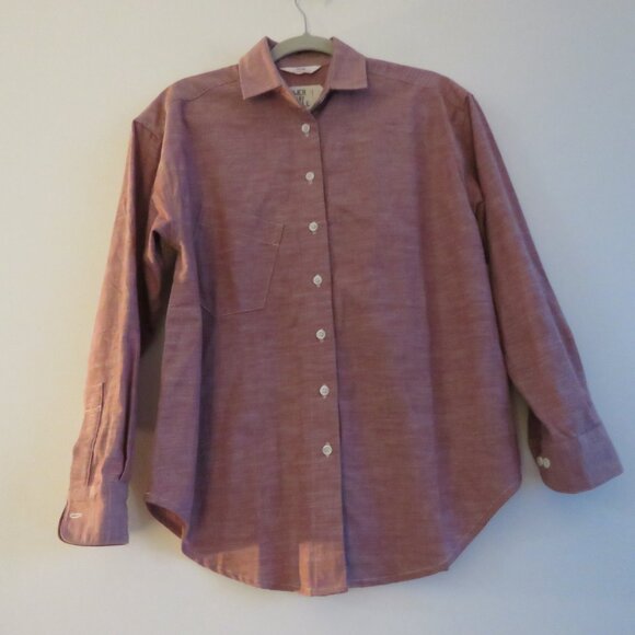 POWER OF MY PEOPLE The Wayward Fit Feeling 100% Cotton Shirt Dusky Red Pink XS - Picture 9 of 14